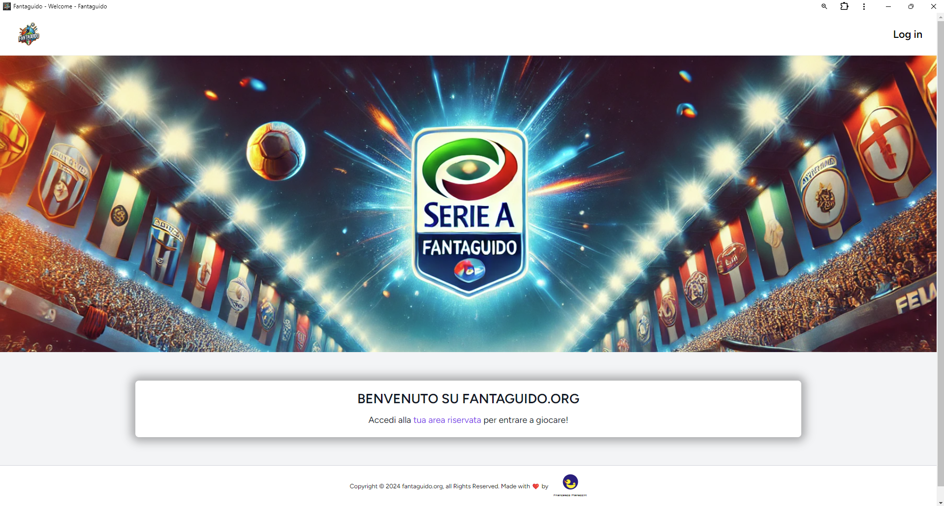 Screenshot del progetto Fantaguido