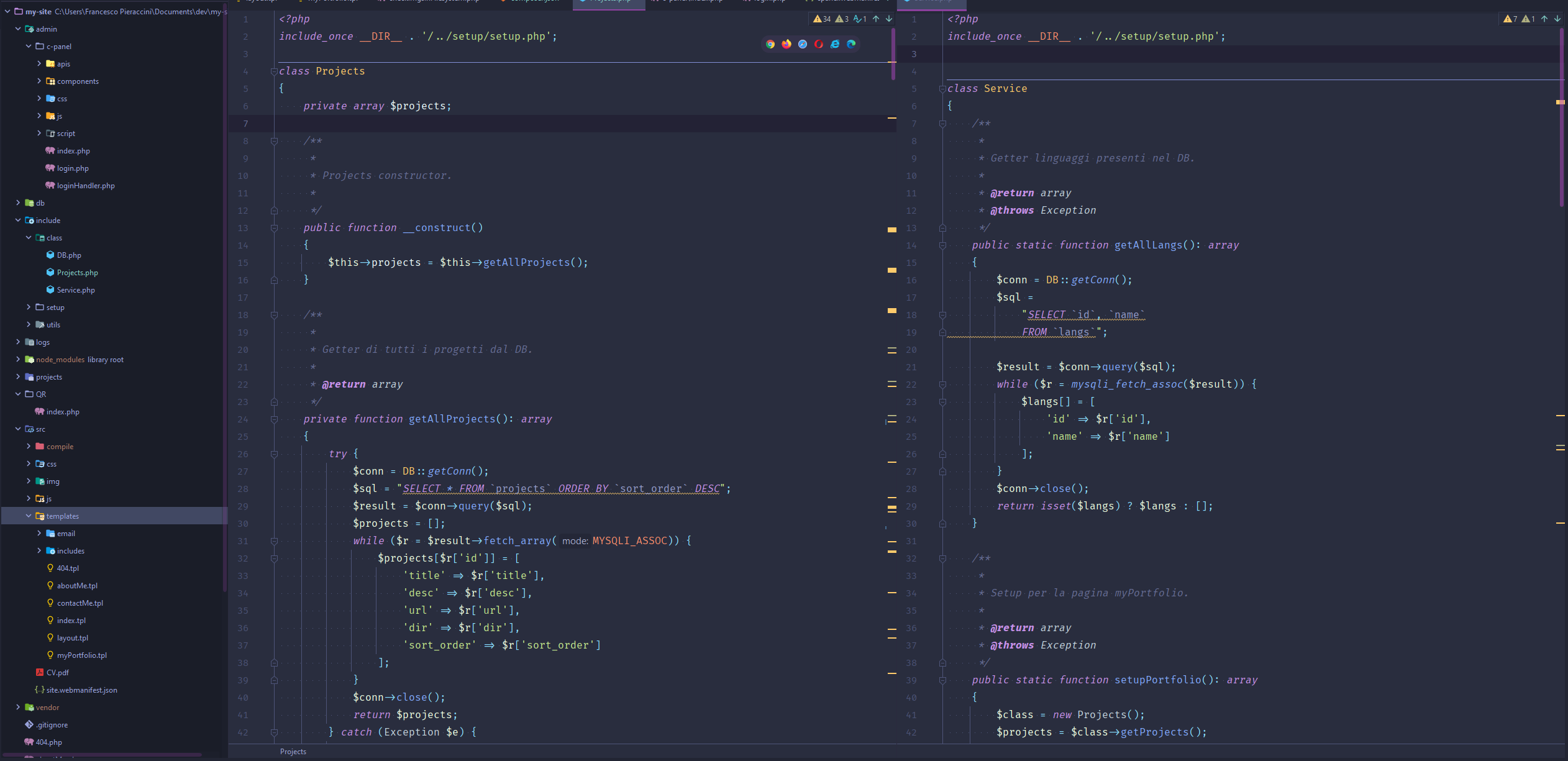 Screenshot del progetto FP.IT 1.0