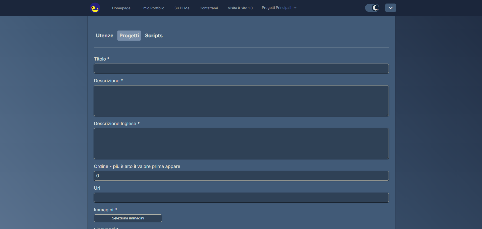 Screenshot del progetto FP.IT 2.0