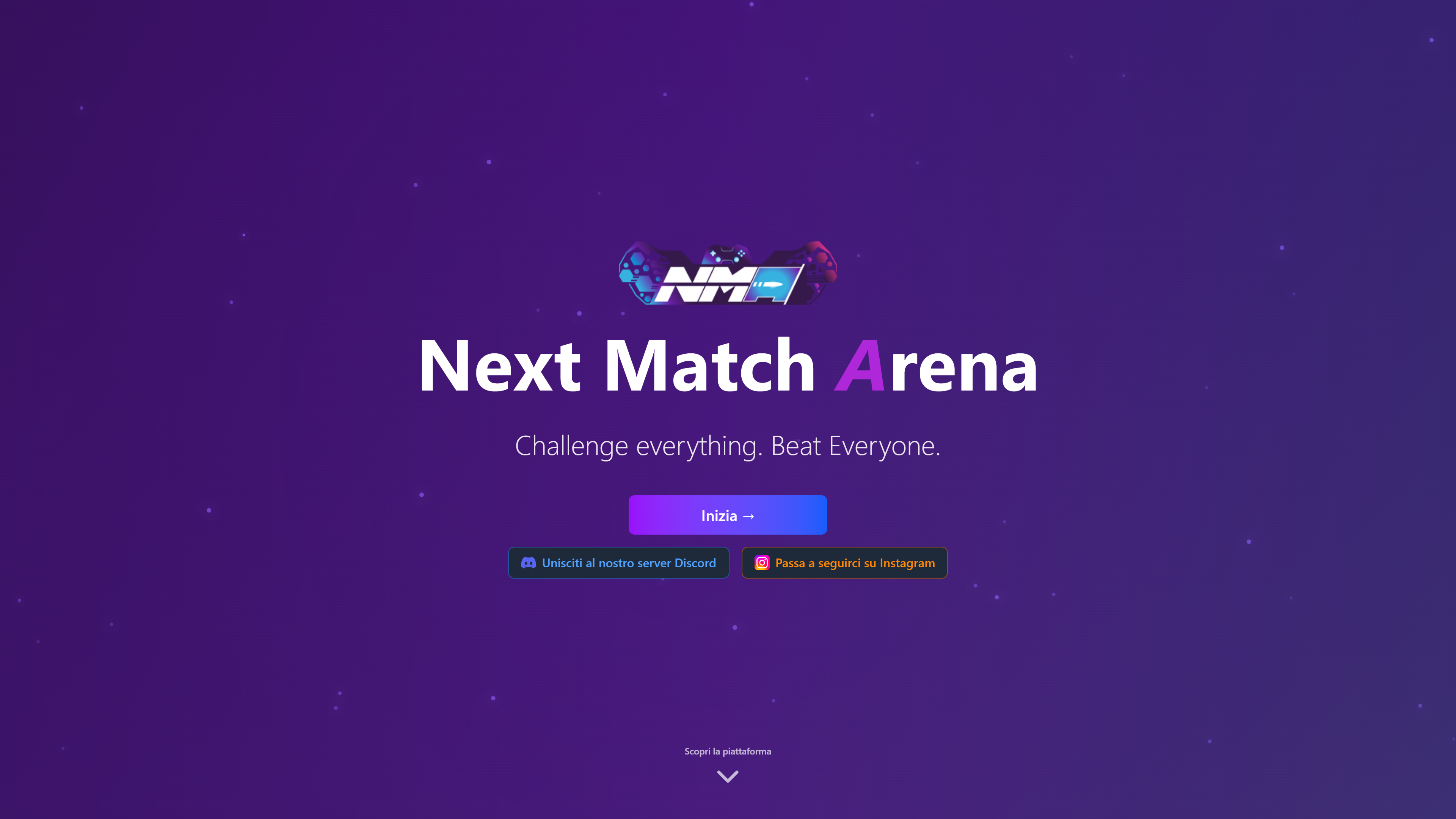 Screenshot del progetto Next Match Arena